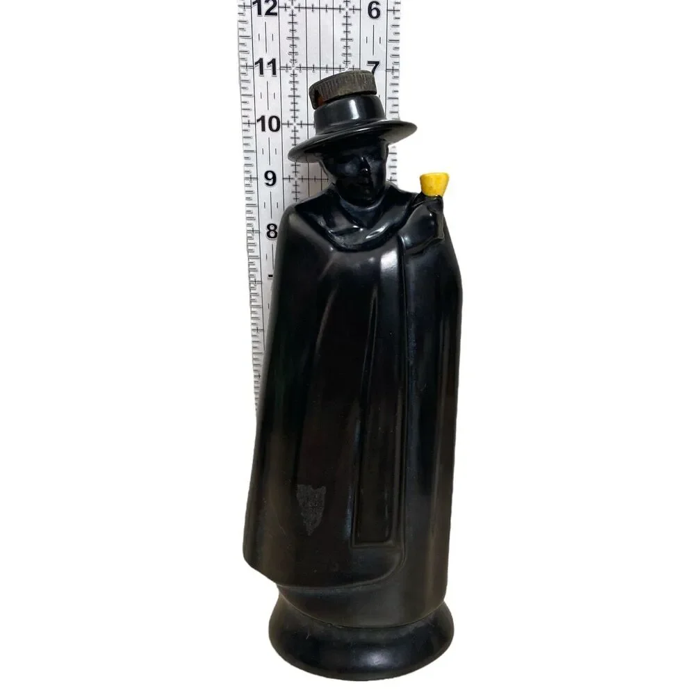Vintage 1960s Royal Doulton Sandeman Don Dry Sherry Black Decanter 10.5″